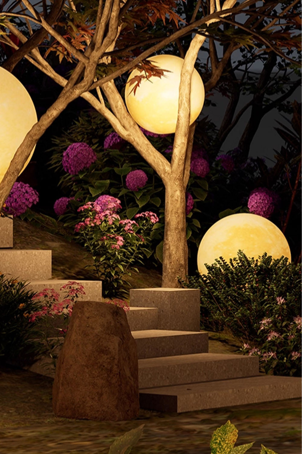 Outdoor Moon Pendant Lamp - view 10 | morylighting
