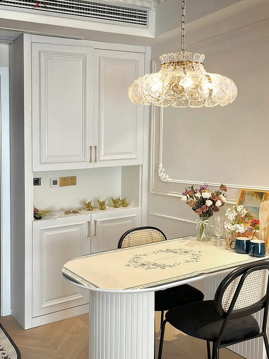 Modern Petal Ice Glass Pendant Light - view 2 | morylighting