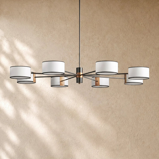 Daphna Fabric Round Chandelier