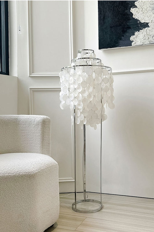 Vintage Shell Floor Lamp - view 2 | morylighting