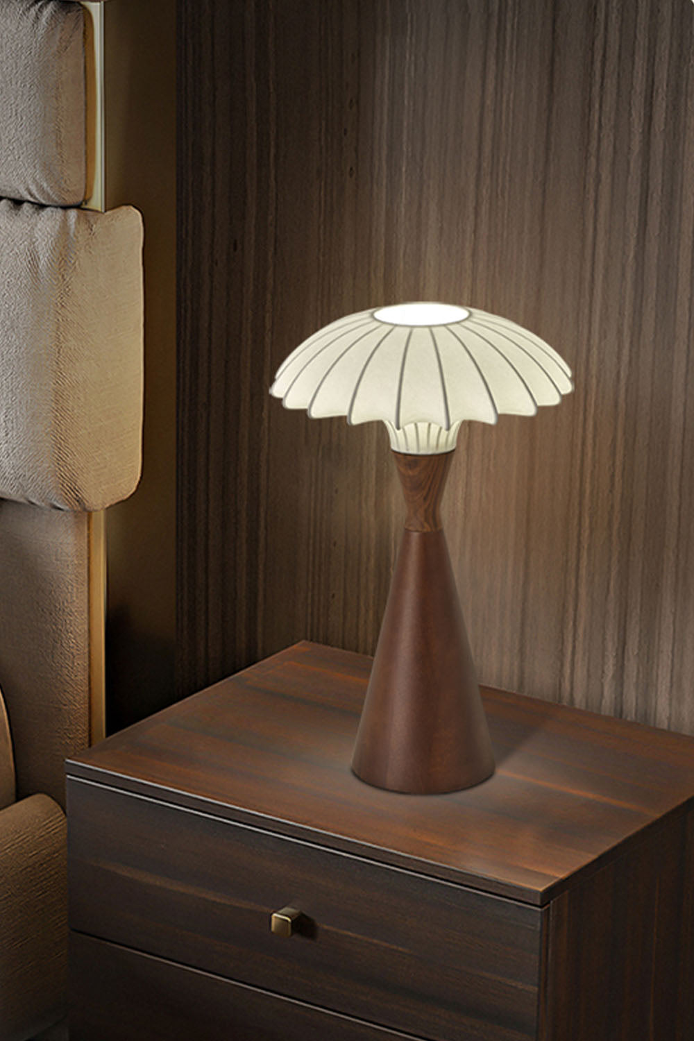 Silk Solid Wood Table Lamp - view 5 | morylighting