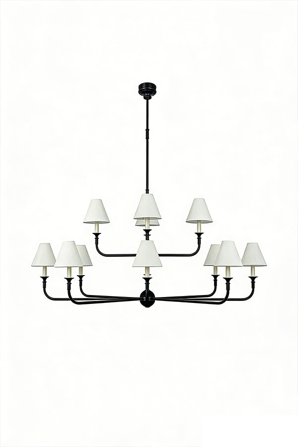 Simple Linear Chandelier - view 34 | morylighting