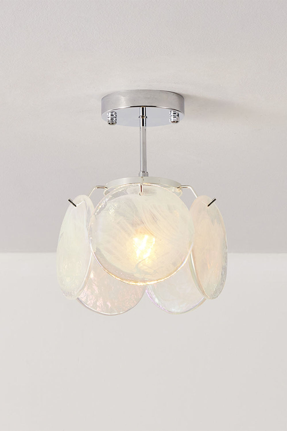 Single-tier Vistosi Style Glass Disc Ceiling Light - view 12 | morylighting