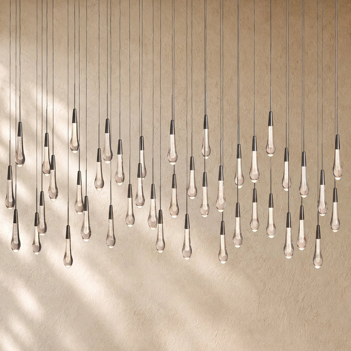 Soltairan Linear Chandelier - Raindrop Pendant Lighting