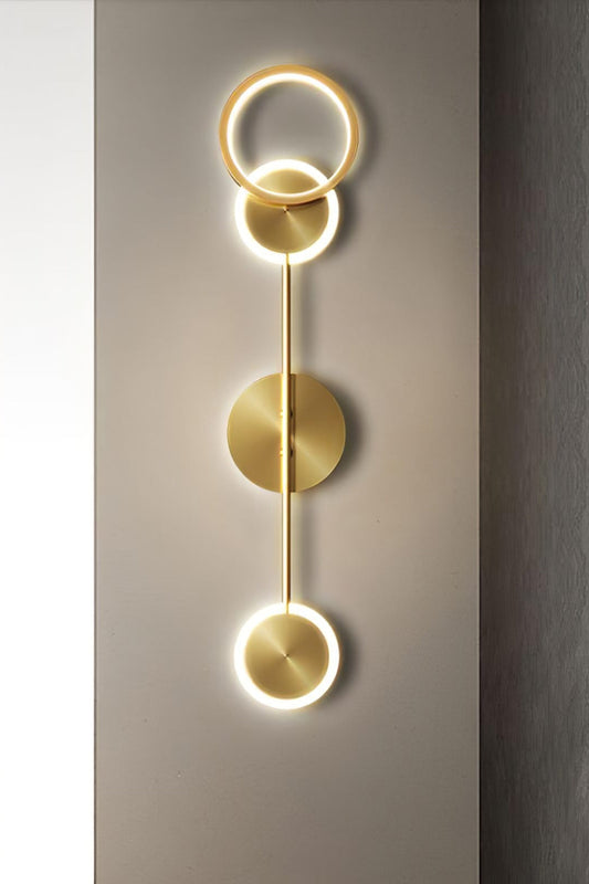 Brass Susan Trio Wall Lamp - view 2 | morylighting