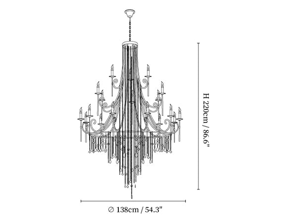 Tatum Lux Shell Crystal Chandelier | Morylighting (27)