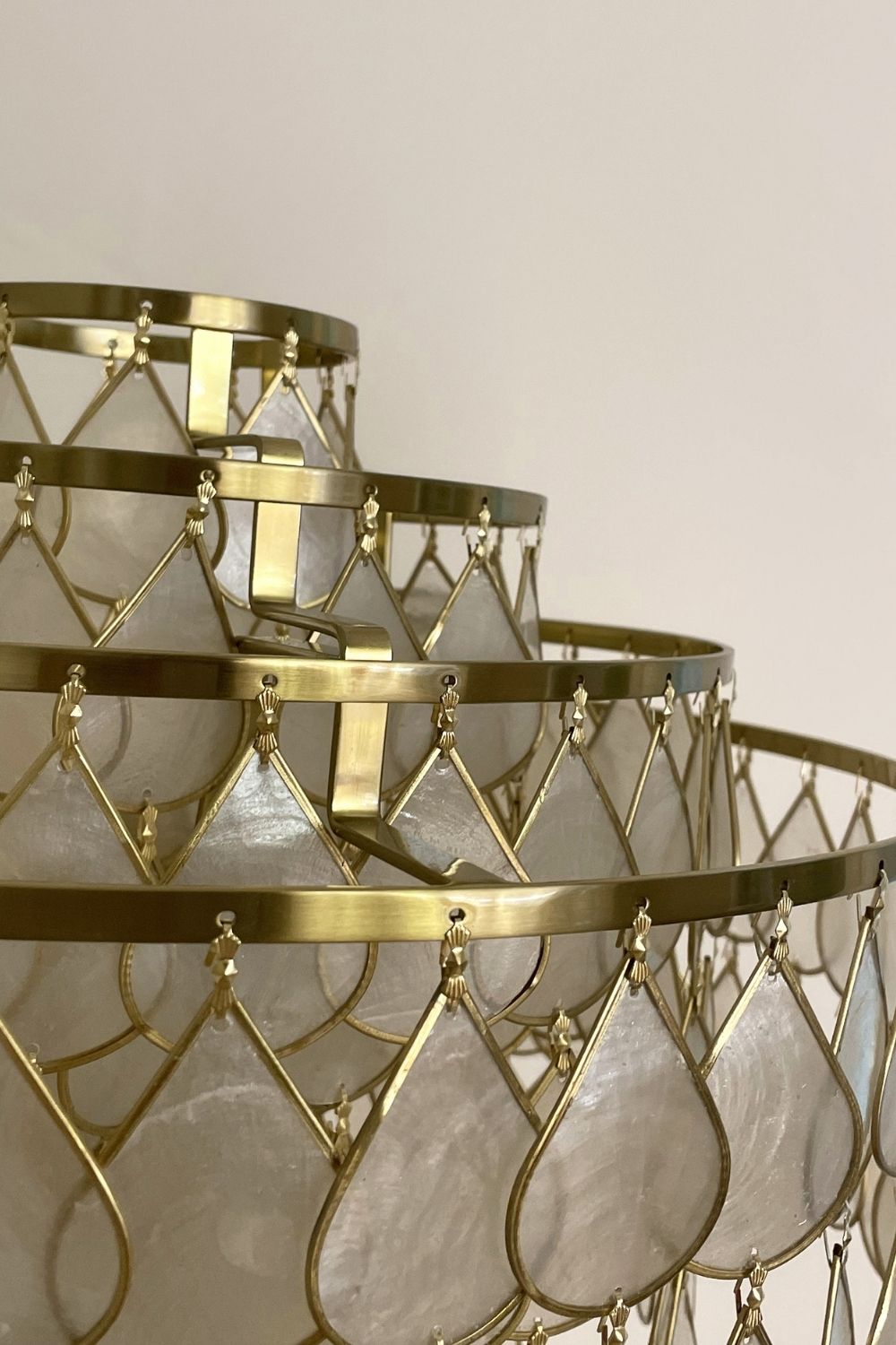Teardrops Capiz Floor Lamp - view 17 | morylighting