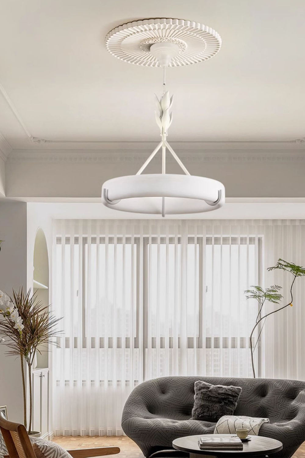 Tinsley Plaster Chandelier - view 26 | morylighting