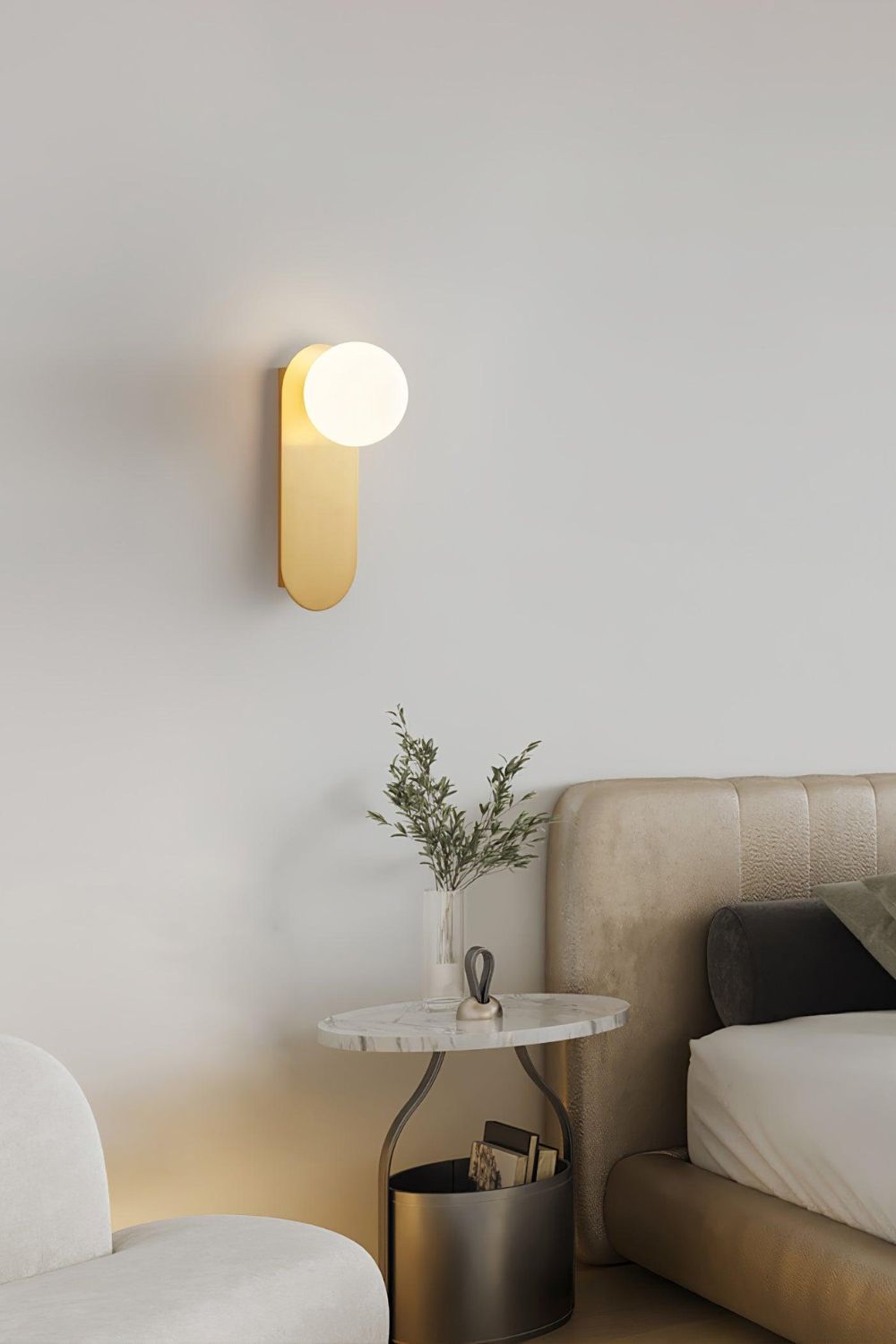 Flat Base Globe Sconce - morylighting