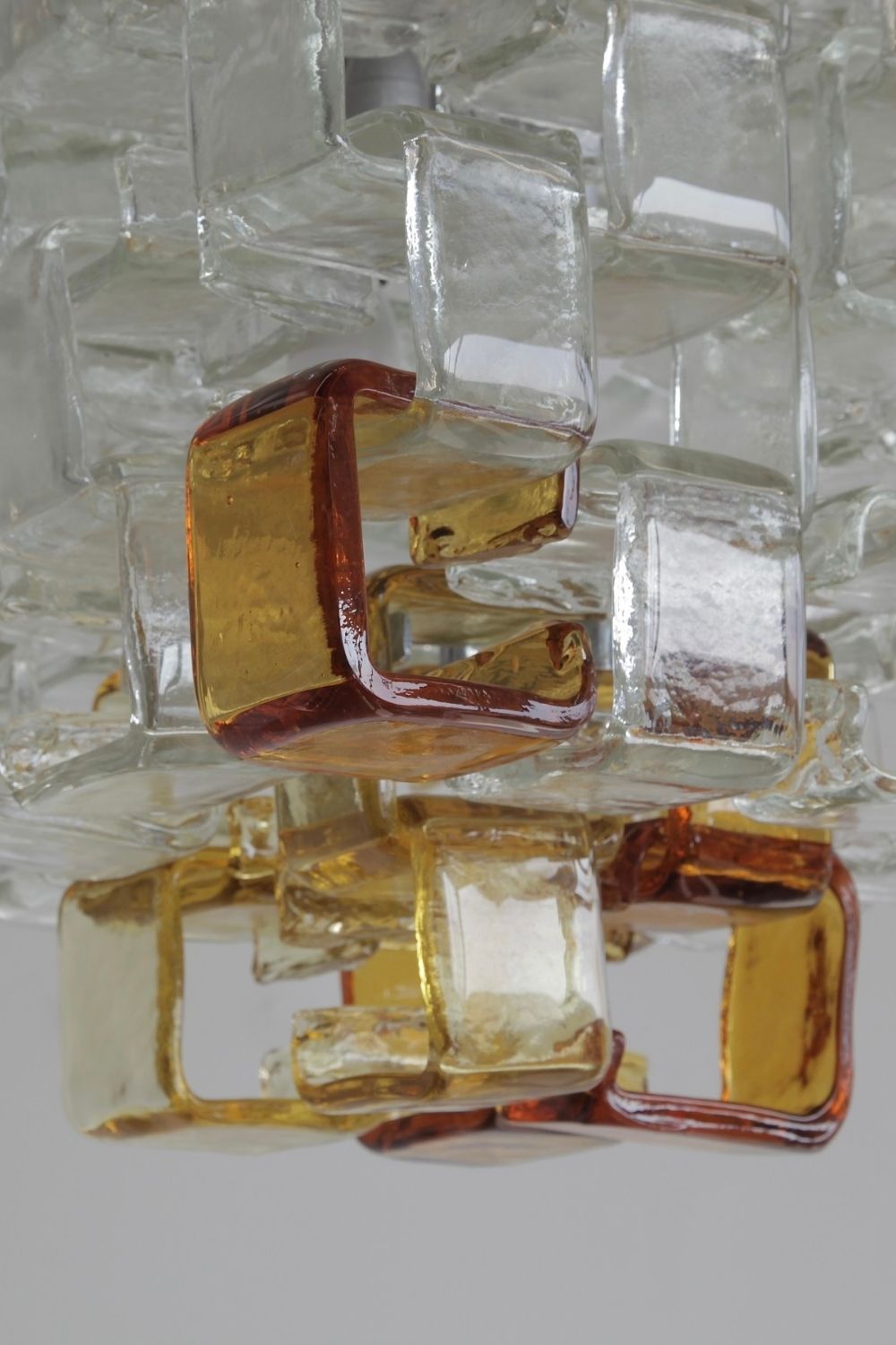 Vintage MAZZEGA Glass Chandelier - view 9 | morylighting