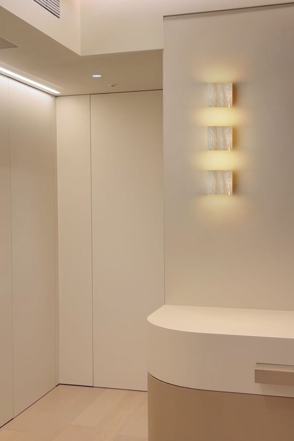 Vintage Yellow Travertine Wall Lamp - view 16 | morylighting