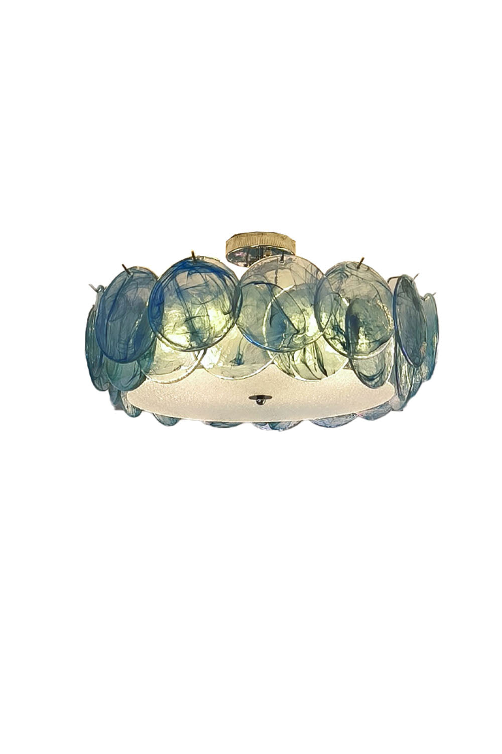 Vistosi-Style Glass Disc Ceiling Light - view 6 | morylighting