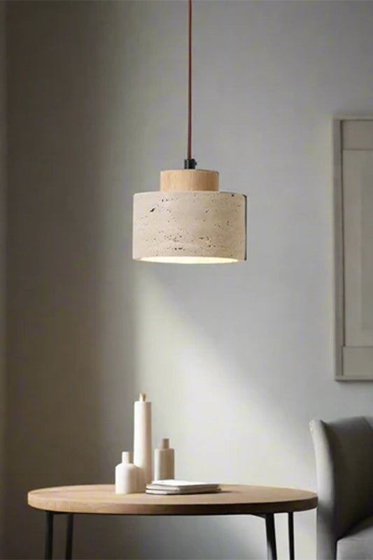 Wabi-sabi Cylindrical Pendant Light - view 2 | morylighting