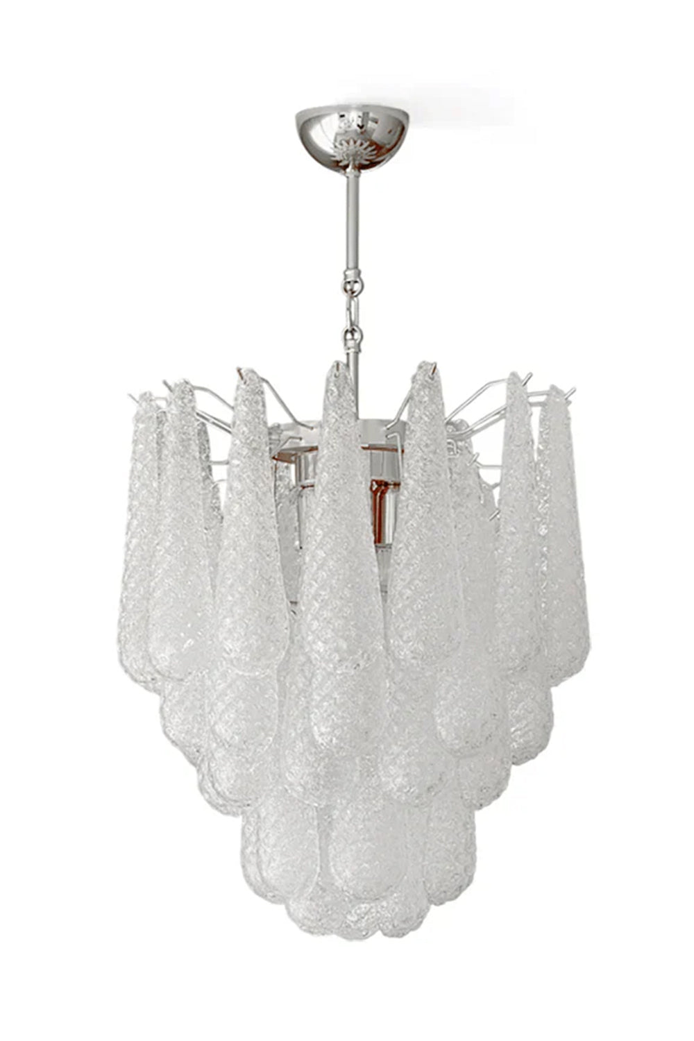 Water Drop Petal Art Glass Chandelier - view 31 | morylighting