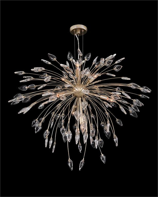 Reveille Crystal Constellation Seven-Light Pendant Chandelier - morylighting