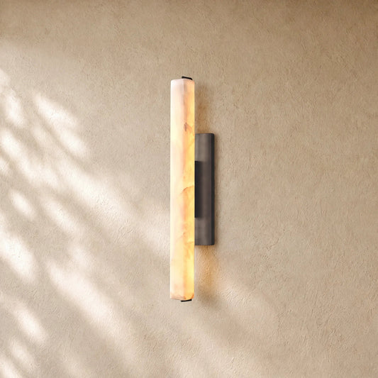 Audubom Alabaster Single Sconce