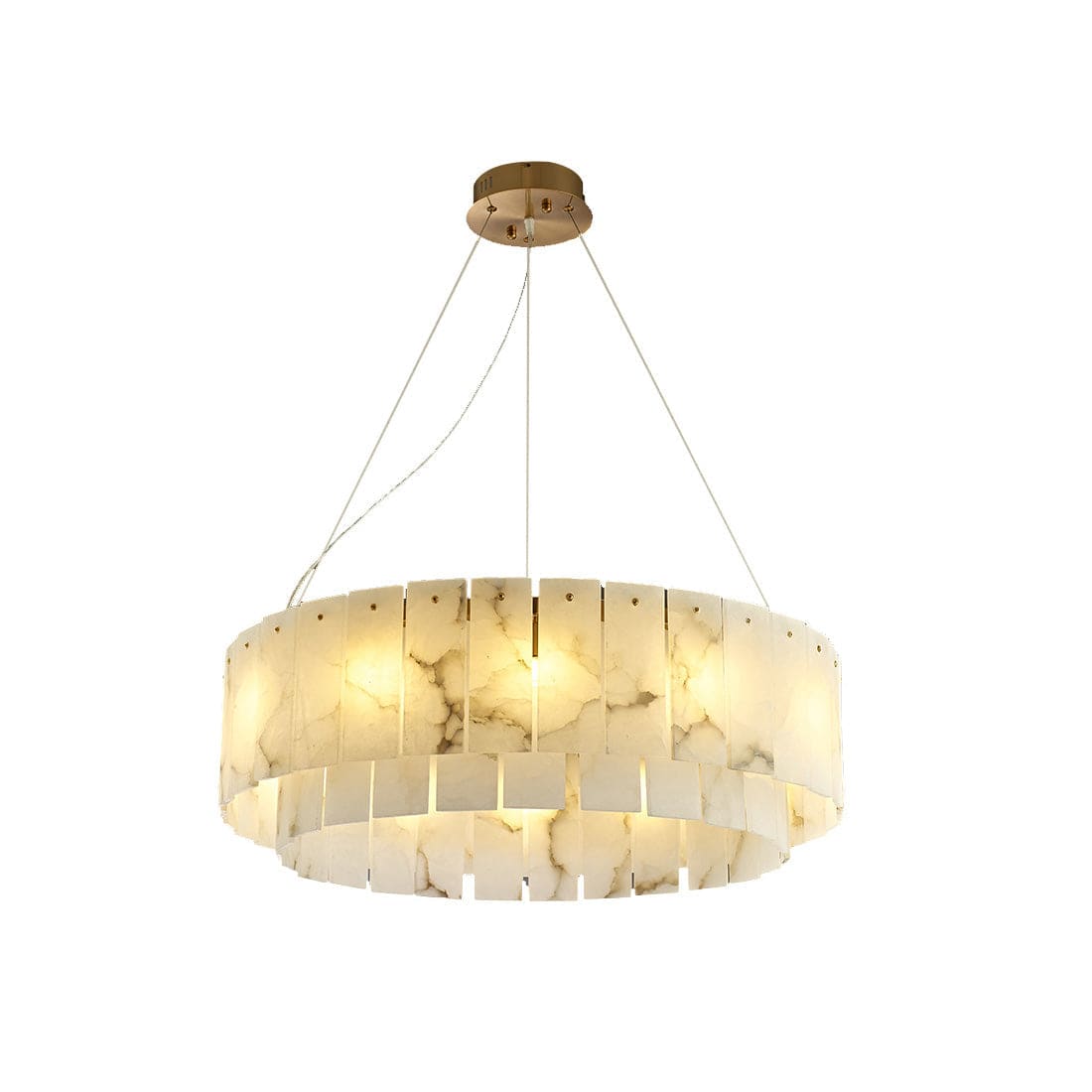Copper & Alabaster Chandelier