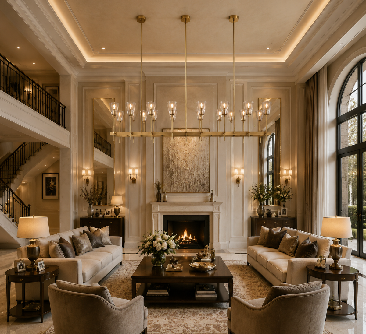 Torch De Vera Rectangular Chandelier