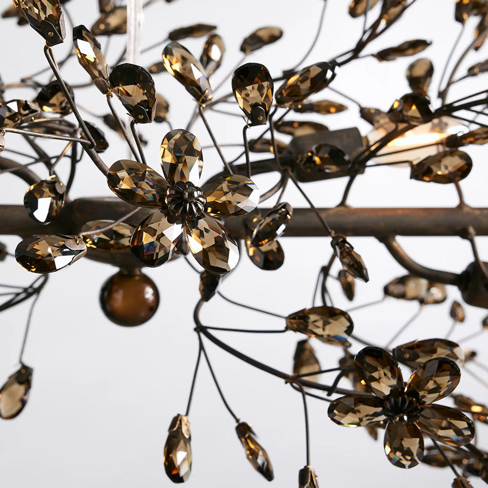 Fiore Linear Chandelier 43" 51" 68"W-Chandelier-morylighting-GOLD-43"-Morylighting