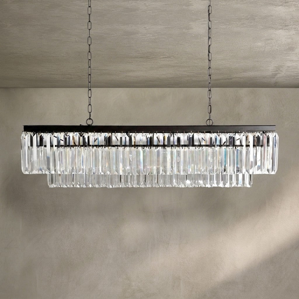 Leyland Tiered Rectangular Chandelier