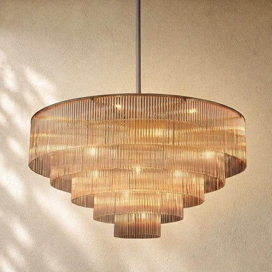 Amadeo K9 Glass Round Chandelier 40"