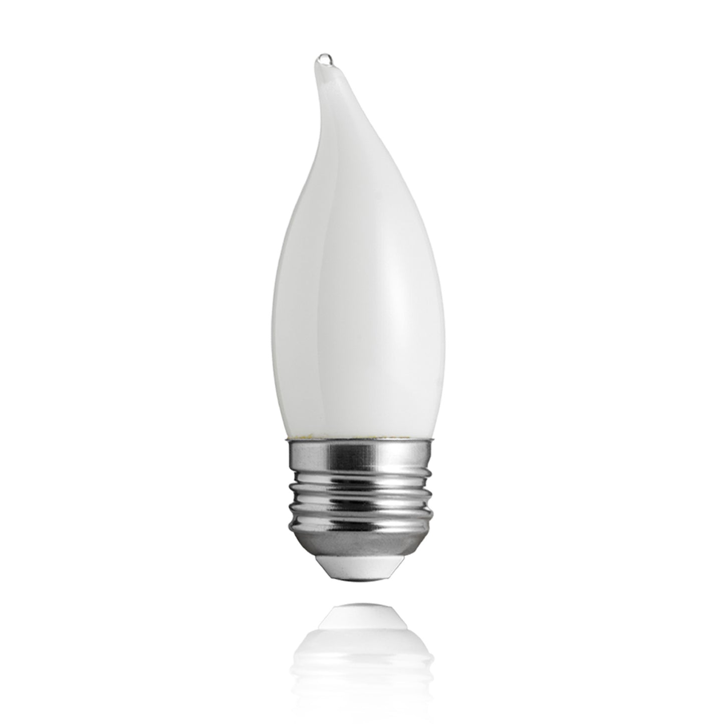E12 Frosted Glass LED Candle Bulb, 4W 2700K Warm White