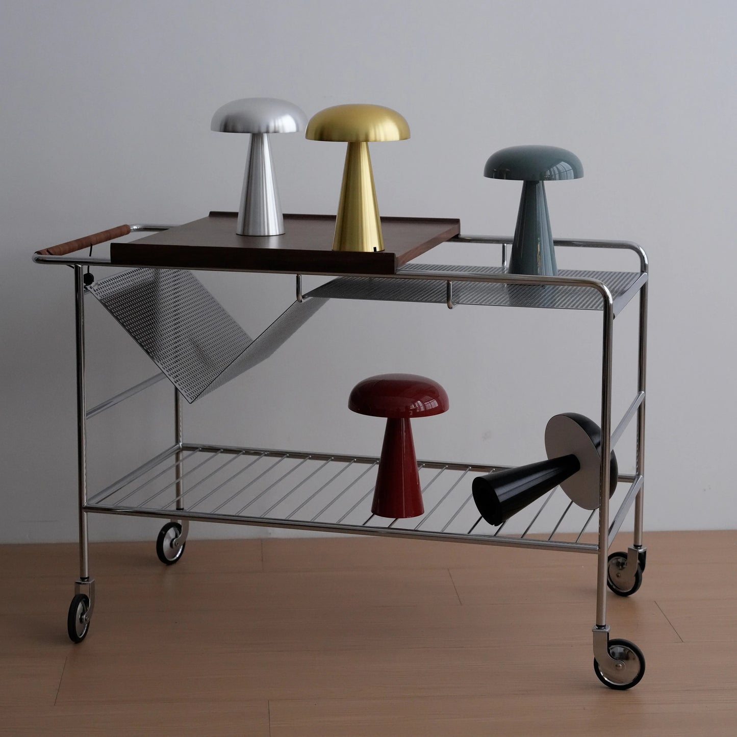 Glossy Mushroom Dome Table Lamp