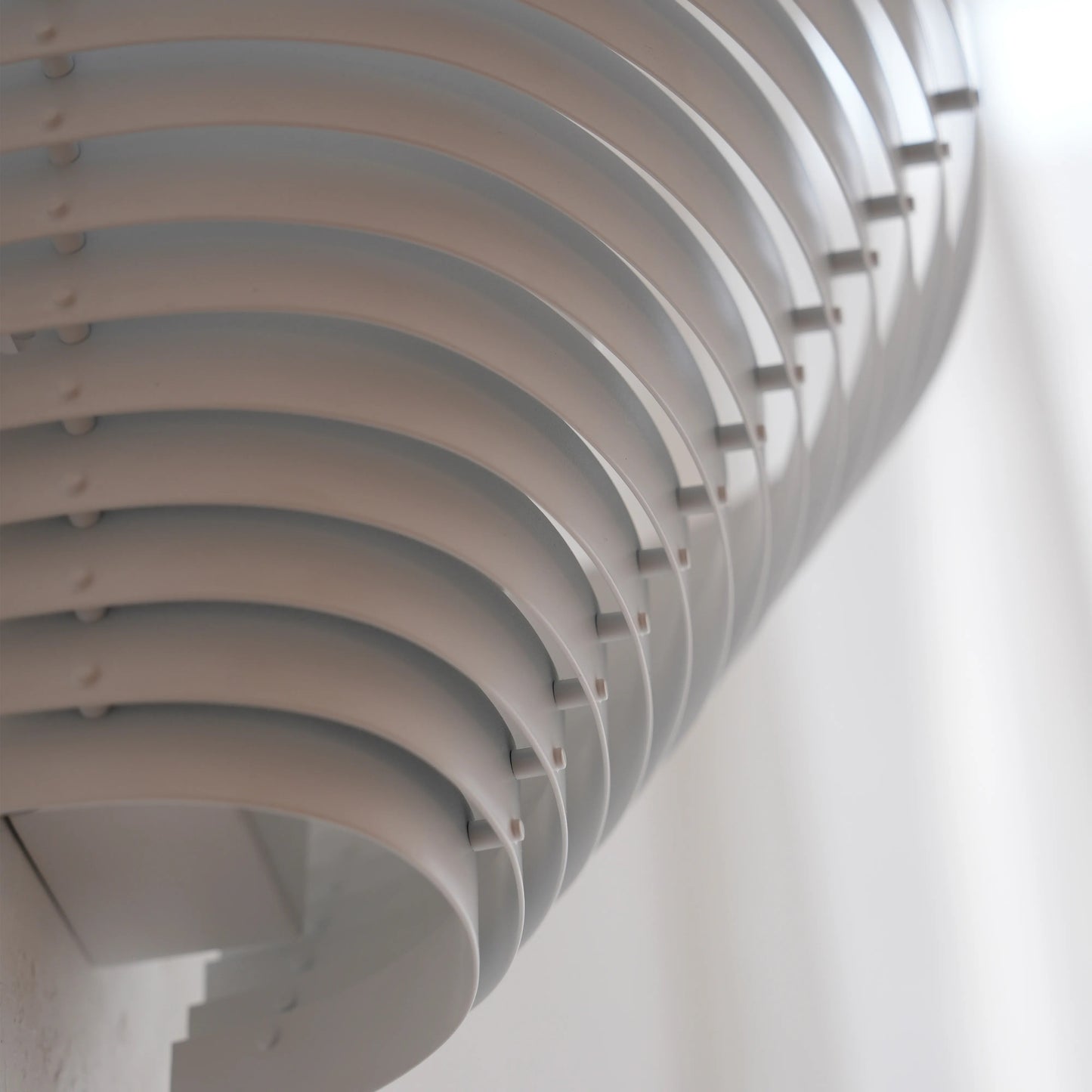 Tiered White Indirect Wall Sconce