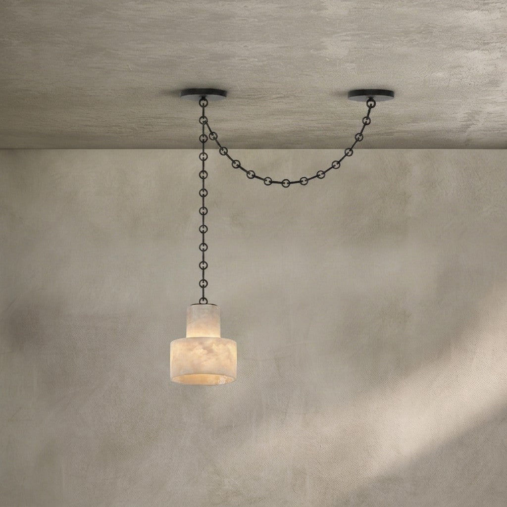 Multi-Tier Chain Drum Pendant Lamp