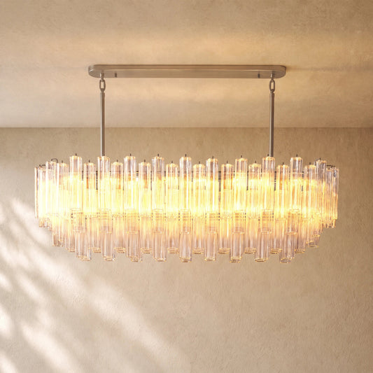 Tronchy Glass Linear Chandelier