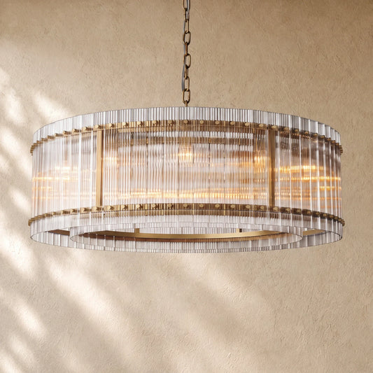 San Marcon Glass Round Chandelier