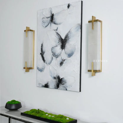 Beckett Alabaster Wall Sconce