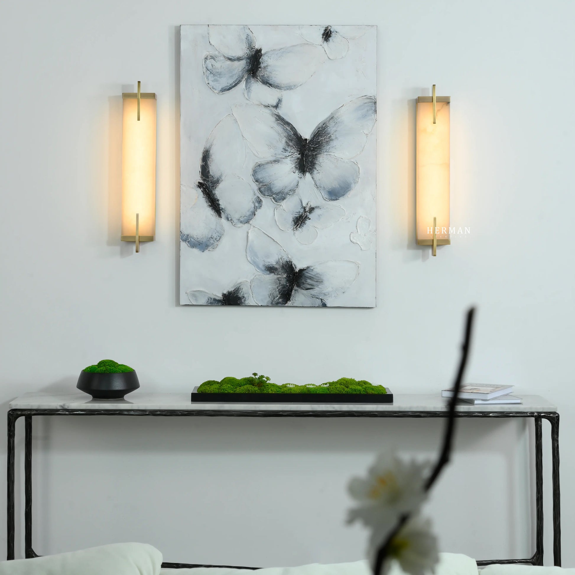 Beckett Alabaster Wall Sconce