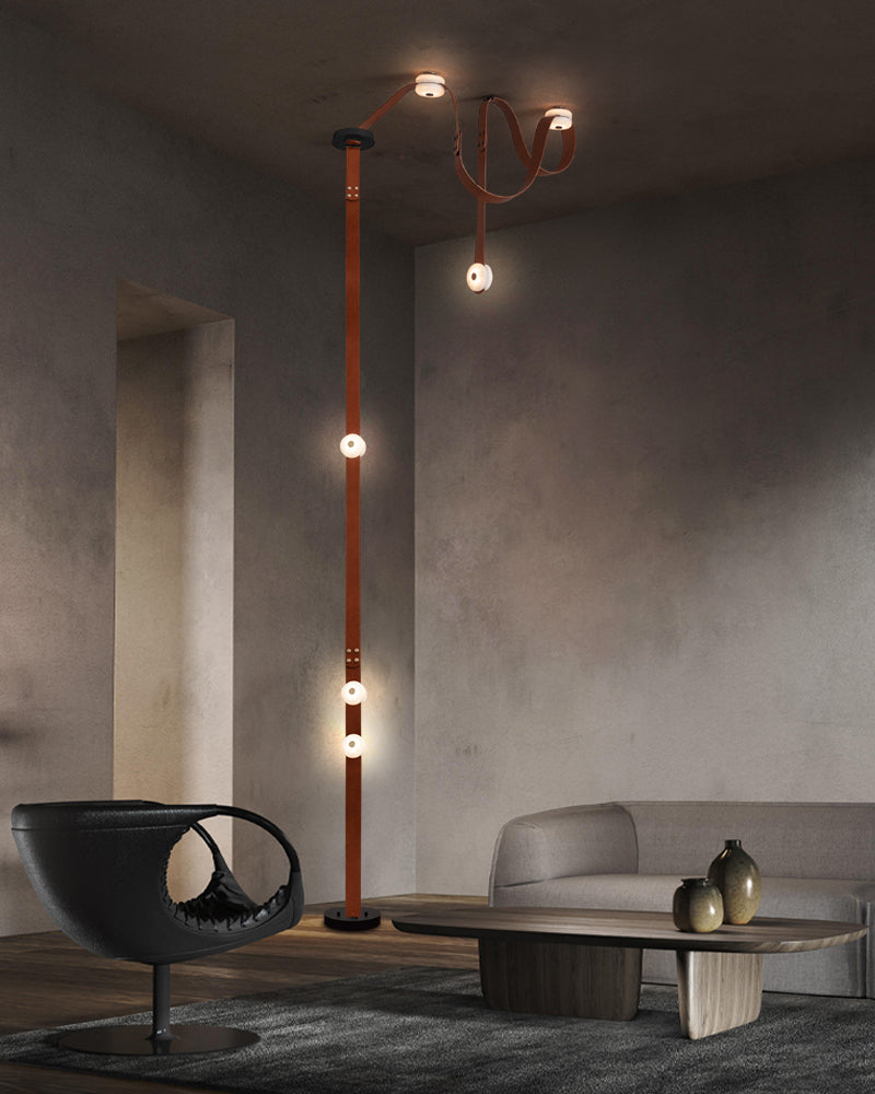 Mini Alabaster Floor-to-Ceiling Lighting