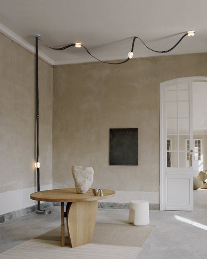 Mini Alabaster Floor-to-Ceiling Lighting