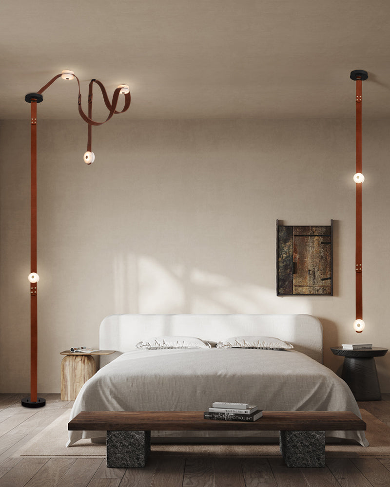 Mini Alabaster Floor-to-Ceiling Lighting