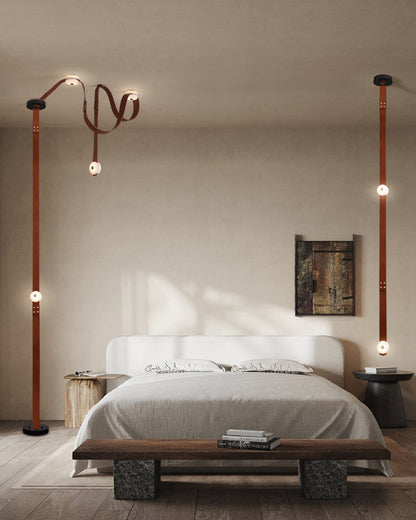 Mini Alabaster Floor-to-Ceiling Lighting