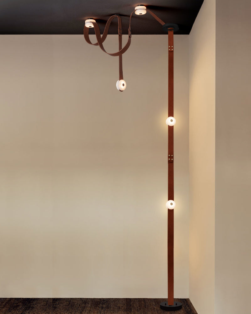 Mini Alabaster Floor-to-Ceiling Lighting