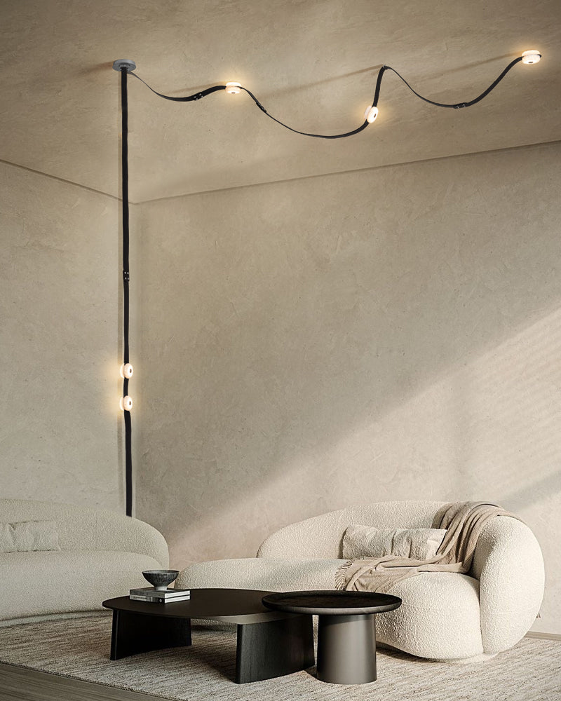Mini Alabaster Floor-to-Ceiling Lighting