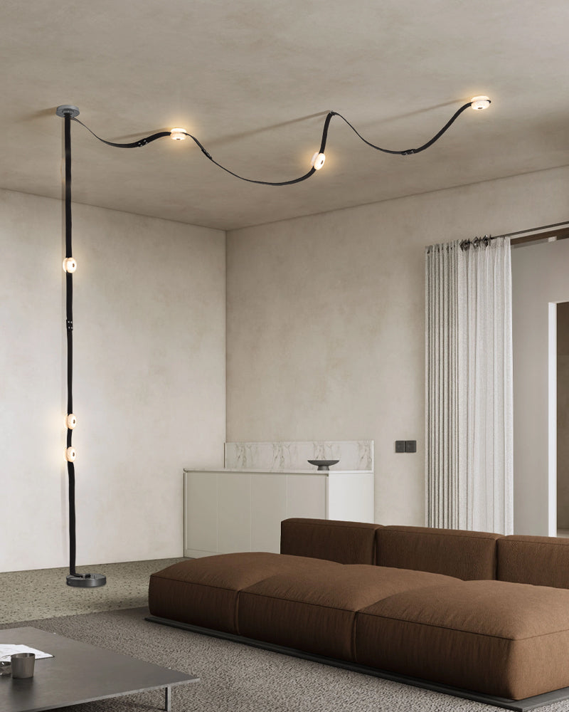 Mini Alabaster Floor-to-Ceiling Lighting