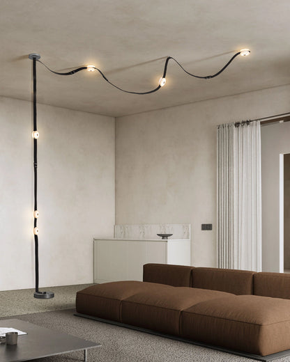 Mini Alabaster Floor-to-Ceiling Lighting