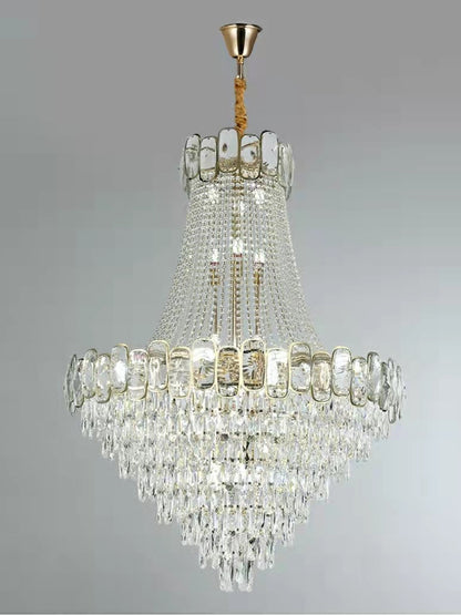 Morylighting Grand Radiance Round K9 Crystal Chandelier - Background Shot