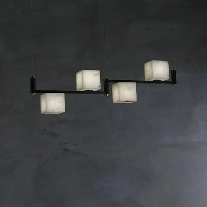 Alabaster Cubic Dining Pendant Chandelier