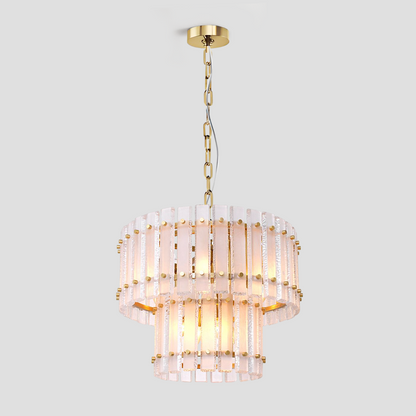 Morylighting Grandeur Radiance 2-Tier Glass Chandelier - Background Shot