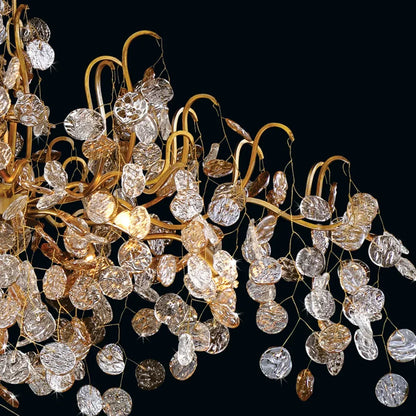Lignia Branch Round Multi-tier Chandelier 33Light 47"W - morylighting