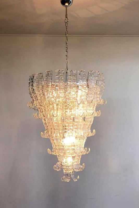 Grand Art Felci Leaf Glass Chandelier - view 2 | morylighting