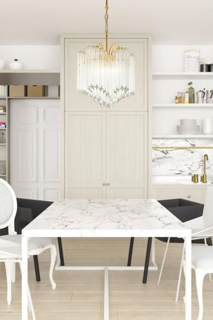 Quadriedri Crystal Art Chandelier - view 3 | morylighting