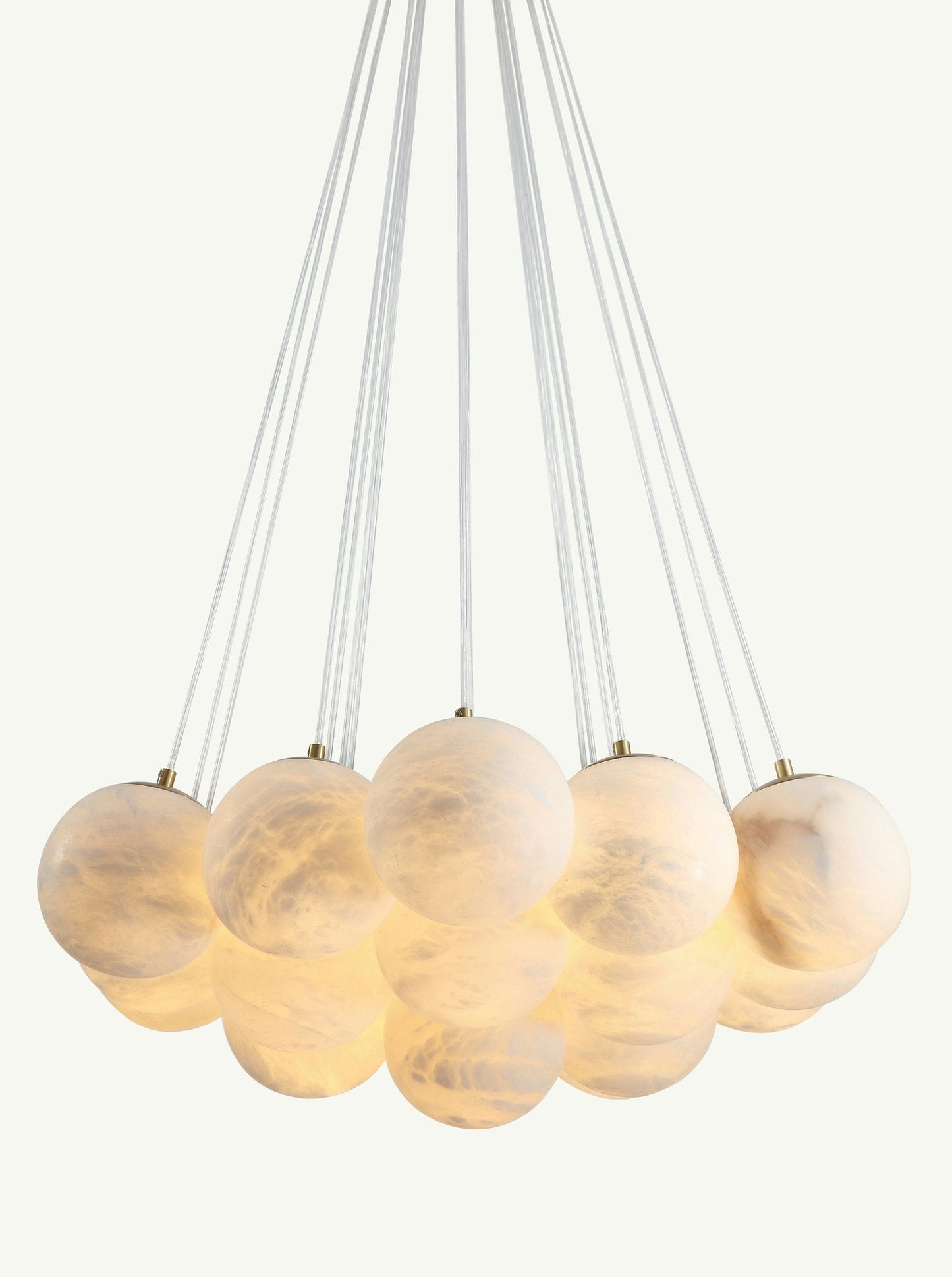Aspen Alabaster 19 Light Chandelier 33.5"