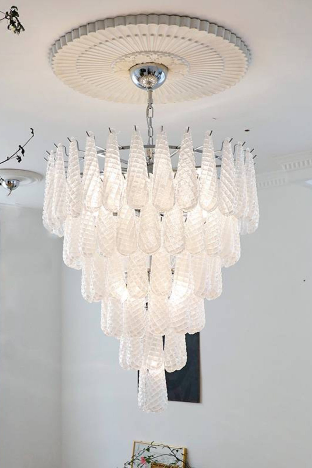 Murano Honeycomb Glass Chandelier - morylighting