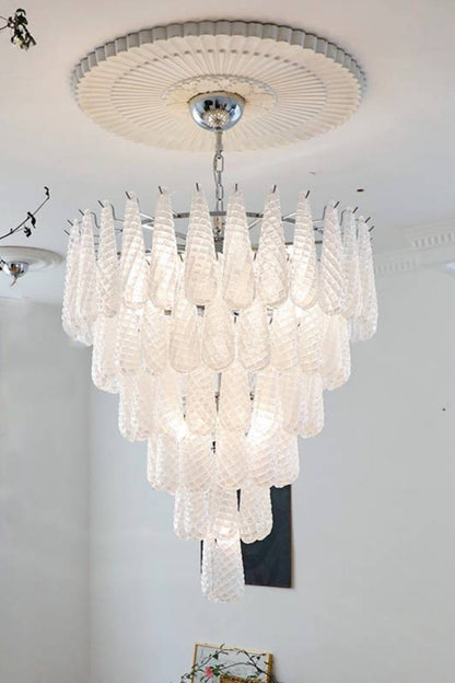 Murano Honeycomb Glass Chandelier - morylighting